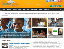 Tablet Screenshot of developafrica.org